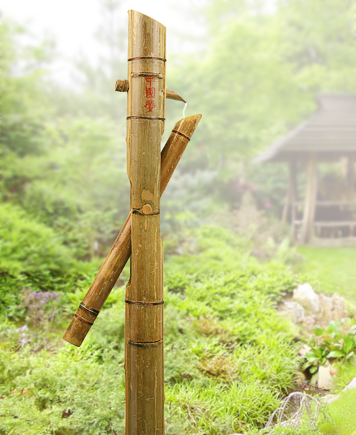 Fontaine Solaire en Bambou, Fontaine Solaire en Bambou Japon