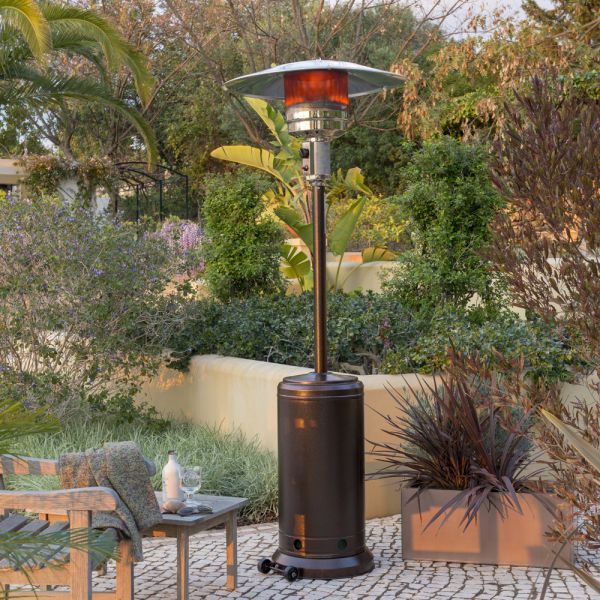 Chauffage de terrasse électrique - Chauffage extérieur de terrasse -  Chauffage infrarouge suspendu - Lampe chauffante extérieure avec 2 réglages  de