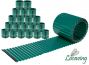 Pack De 20 x 5m - Rouleaux Bordure de Jardin Galvanisée Vert - H16.5cm