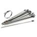 Lot de 100 Colliers de Serrage en Acier Inox