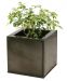 30 cm Moyen Cache-Pot Cube en Zinc Galvanisé – Gris Anthracite