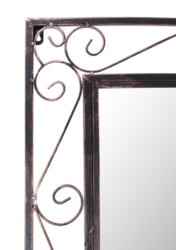 Miroir de jardin métal Romane - H. 140cm x L. 65cm, vente au
