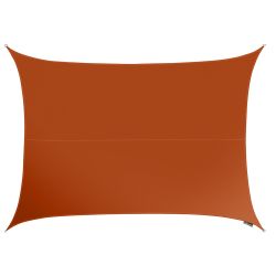 Voile d'Ombrage Terracotta Rectangle 4x3m - Impermable - 160g/m2 - Kookaburra