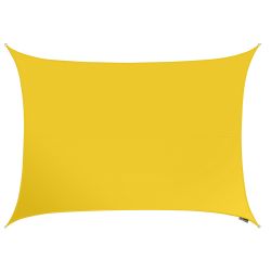Voile d'Ombrage Jaune Rectangle 4x3m - Impermable - 160g/m2 - Kookaburra